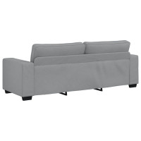Produktbild för 3-sitssoffa ljusgrå 220x77x82 cm tyg