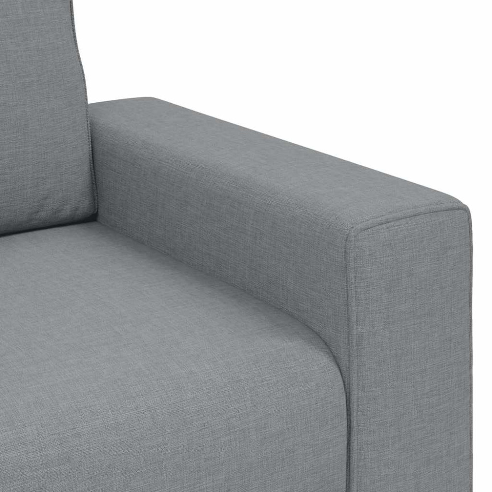 Produktbild för 3-sitssoffa ljusgrå 220x77x82 cm tyg