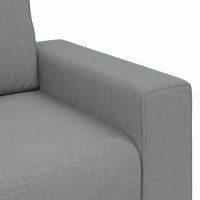 Produktbild för 3-sitssoffa ljusgrå 220x77x82 cm tyg