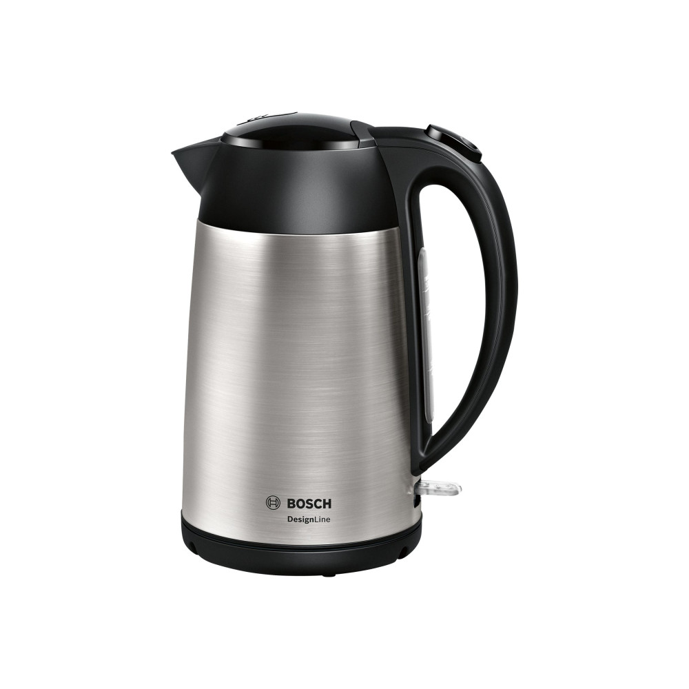 Produktbild för Bosch DesignLine TWK3P420 - vattenkokare - rostfritt stål/svart
