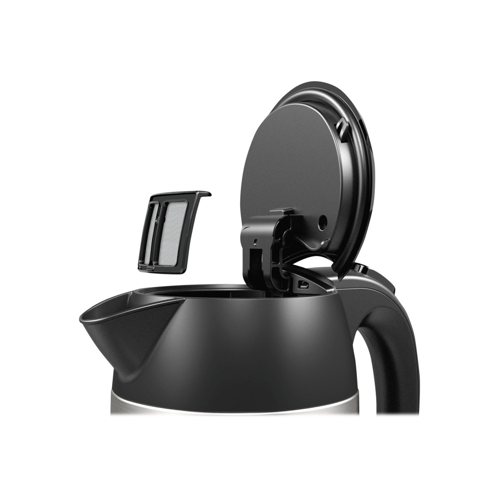 Produktbild för Bosch DesignLine TWK3P420 - vattenkokare - rostfritt stål/svart