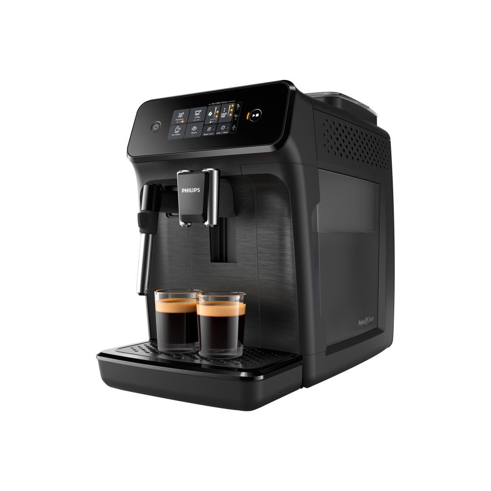 Produktbild för Philips Series 1200 EP1220 - automatisk kaffekokare med mjölkskummare - 15 bar - mattsvart