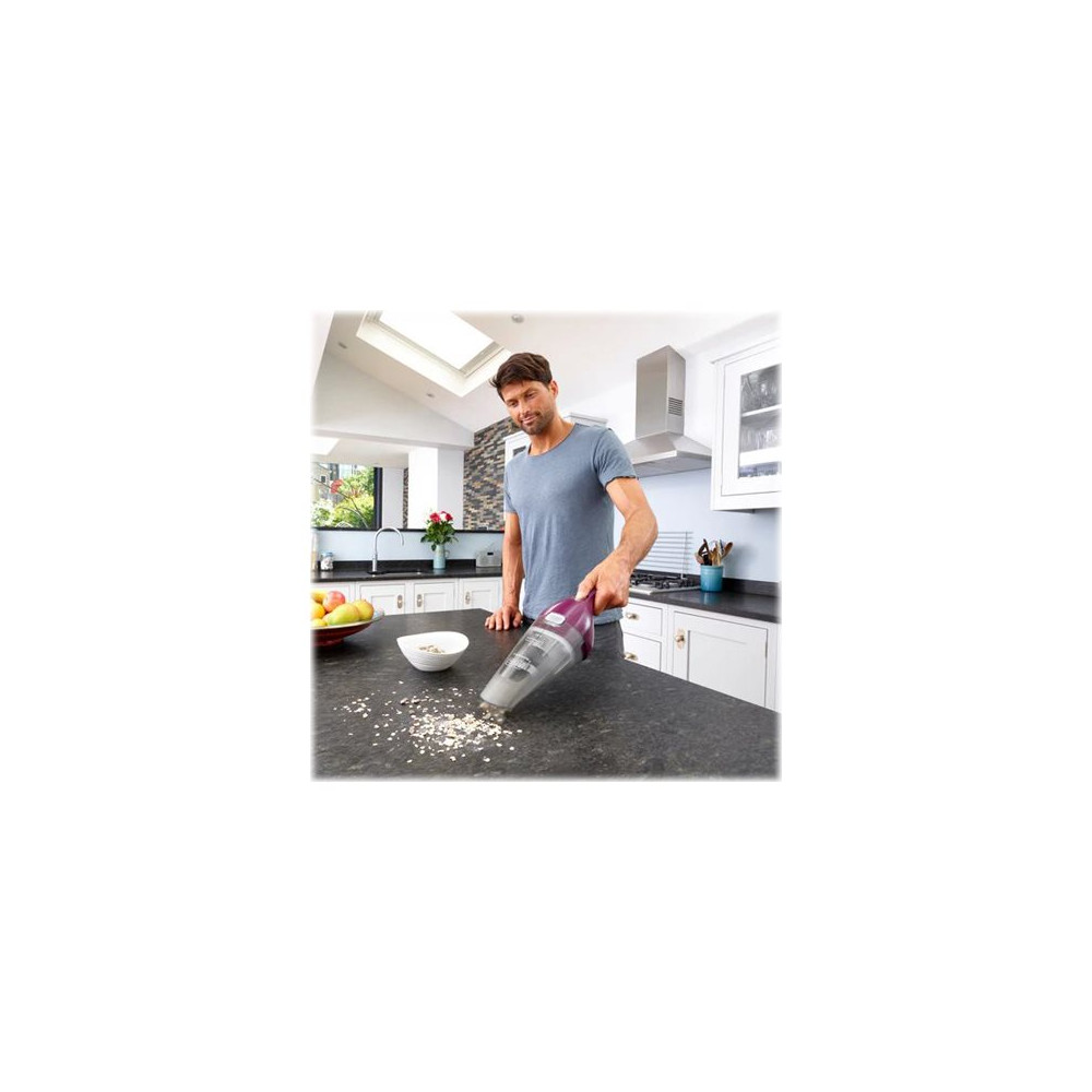 Produktbild för BLACK+DECKER DustBuster NVC115W - dammsugare - sladdlös - handhållen - aubergine