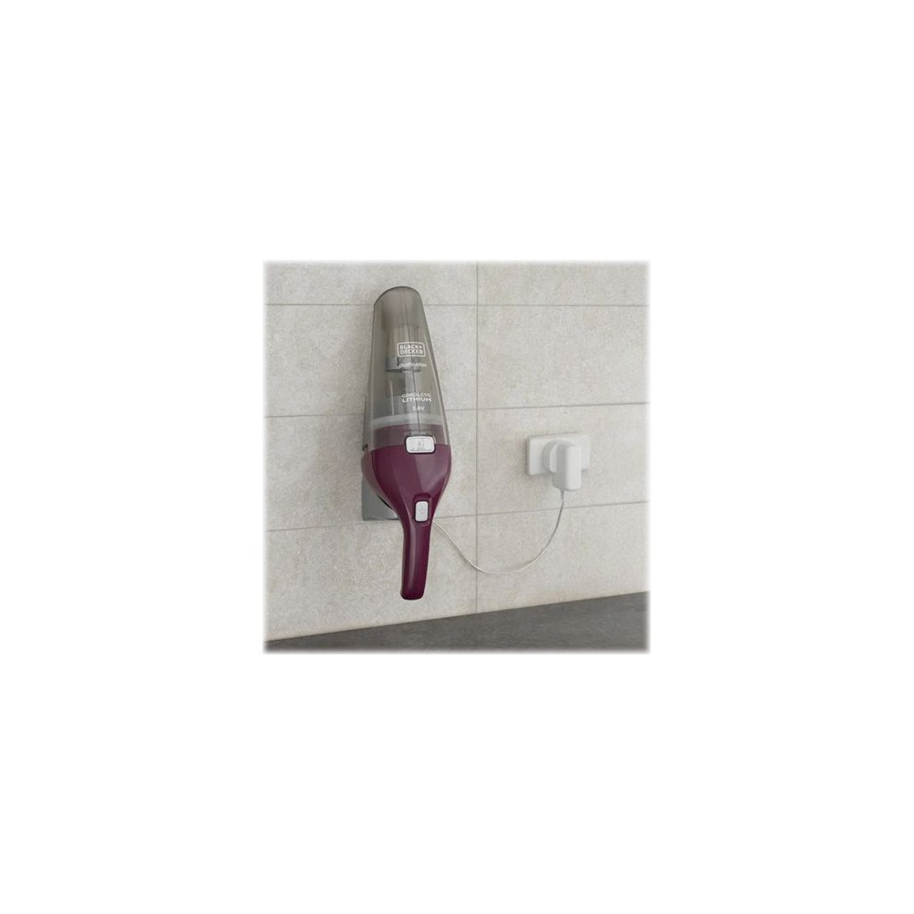 Produktbild för BLACK+DECKER DustBuster NVC115W - dammsugare - sladdlös - handhållen - aubergine