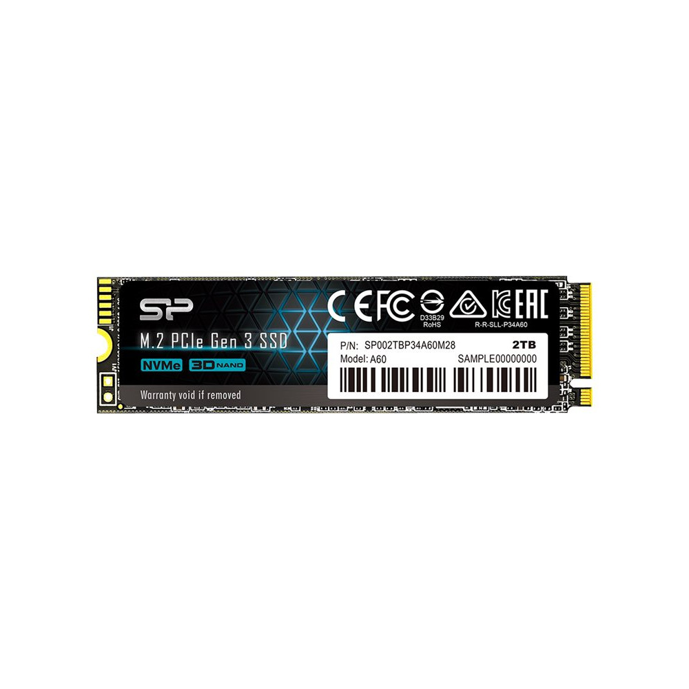 Produktbild för SILICON POWER A60 - SSD - 2 TB - PCIe 3.0 x4 (NVMe)