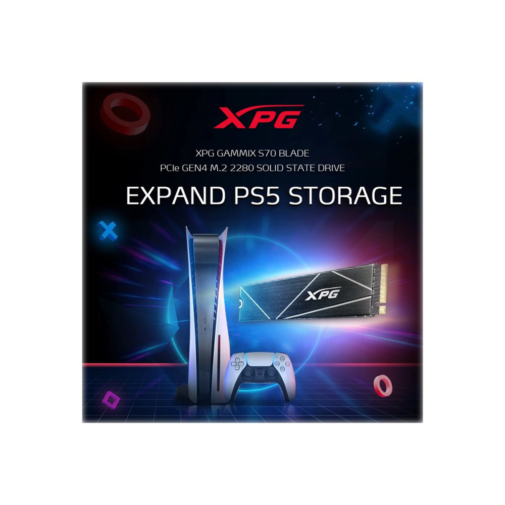 Produktbild för XPG GAMMIX S70 Blade - SSD - 1 TB - PCIe 4.0 x4 (NVMe)