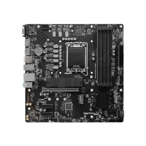 MSI PRO B760M-P DDR4 - moderkort - micro ATX - LGA1700-uttag - B760 - Moderkort