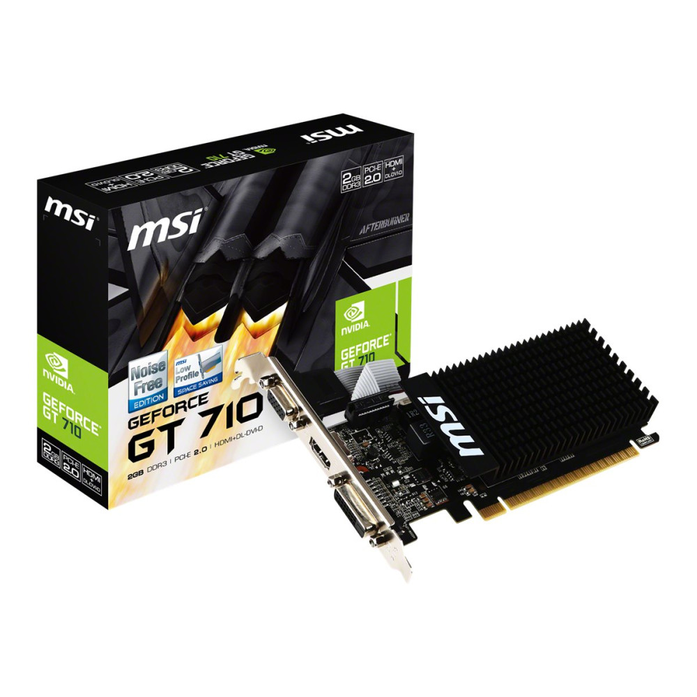 Produktbild för MSI GT 710 2GD3H LP - grafikkort - GF GT 710 - 2 GB