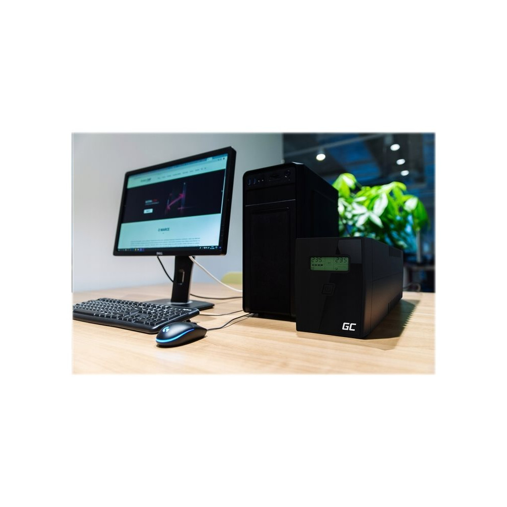 Produktbild för Green Cell Microsine - UPS - 700 watt - 1000 VA