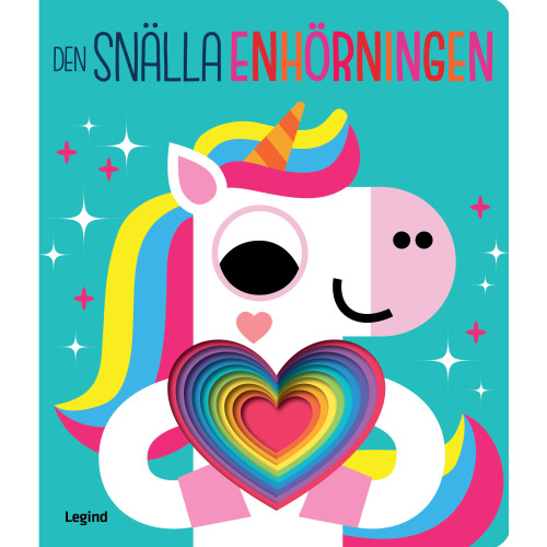 Legind A/S Den snälla enhörningen (bok, board book)