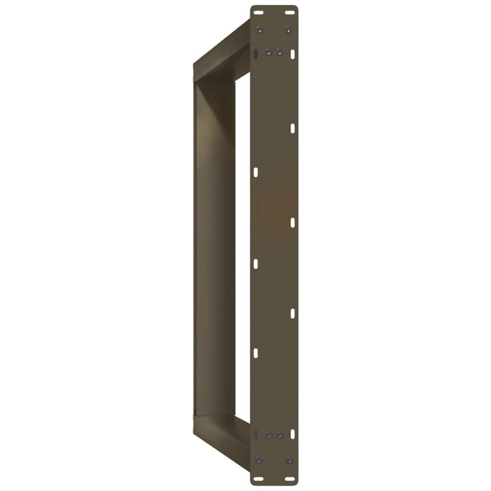 Produktbild för Matbordsben U-formade 2 st naturstål 80x(72-73) cm stål