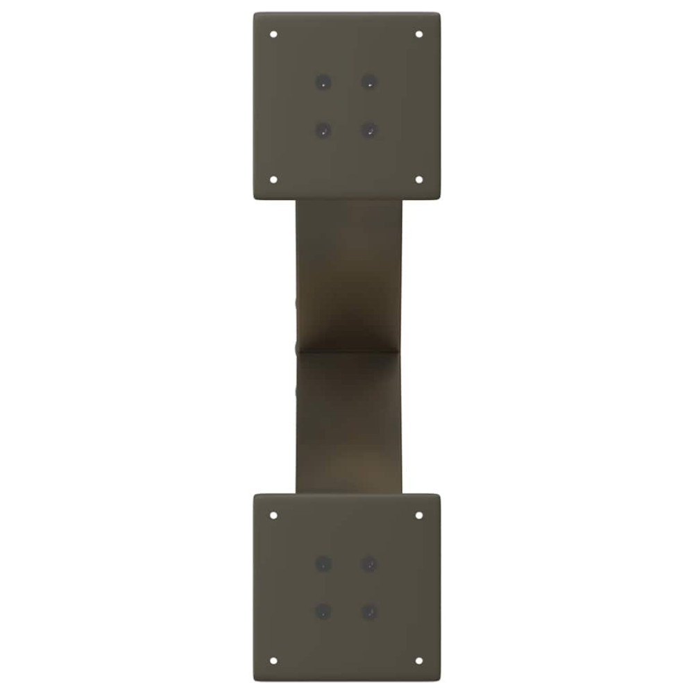 Produktbild för Soffbordsben X-formade 2 st naturstål 50x(30-31) cm stål