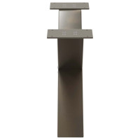 Produktbild för Soffbordsben X-formade 2 st naturstål 70x(30-31) cm stål