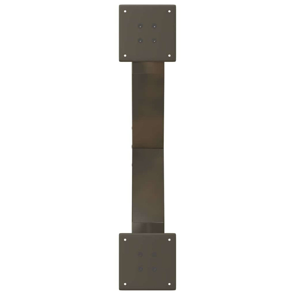 Produktbild för Soffbordsben X-formade 2 st naturstål 70x(30-31) cm stål