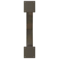 Produktbild för Soffbordsben X-formade 2 st naturstål 70x(30-31) cm stål