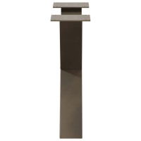 Produktbild för Soffbordsben X-formade 2 st naturstål 50x(42-43) cm stål