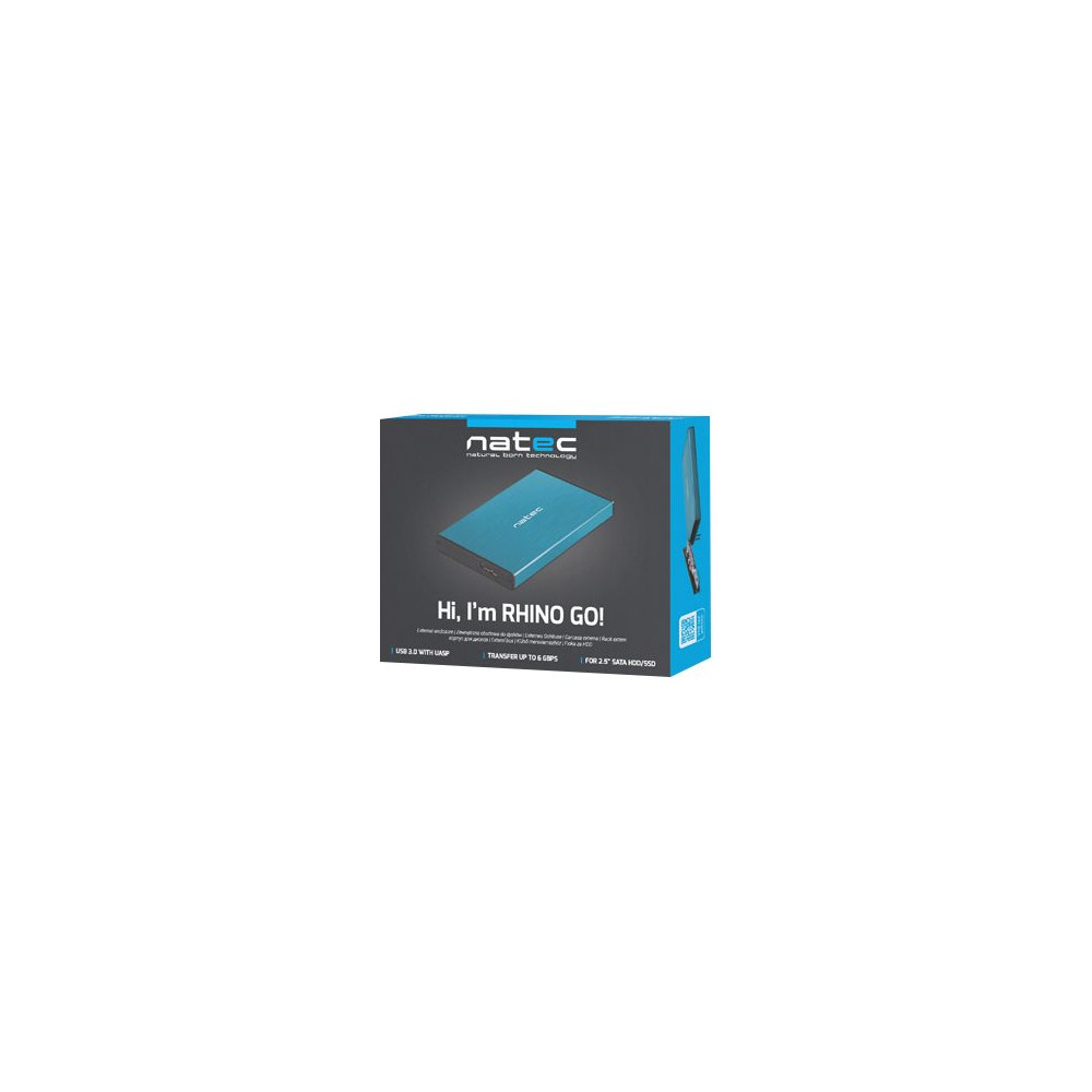 Produktbild för Natec Rhino GO - förvaringslåda - SATA 6Gb/s - USB 3.0