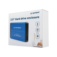 Produktbild för Gembird EE2-U3S-2-B - förvaringslåda - SATA 3Gb/s - USB 3.0