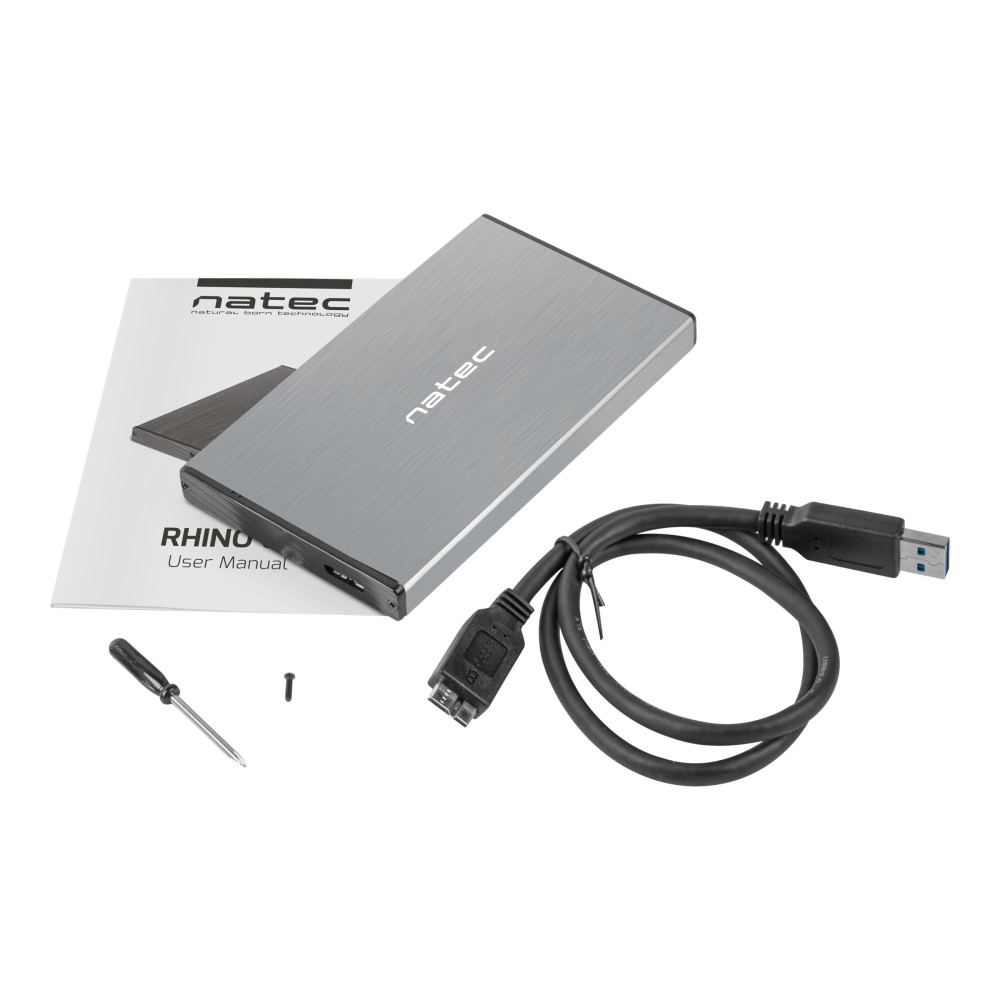 Produktbild för Natec Rhino GO - förvaringslåda - SATA 6Gb/s - USB 3.0