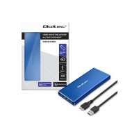 Produktbild för Qoltec - förvaringslåda - NGFF - SATA 6Gb/s - USB 3.0