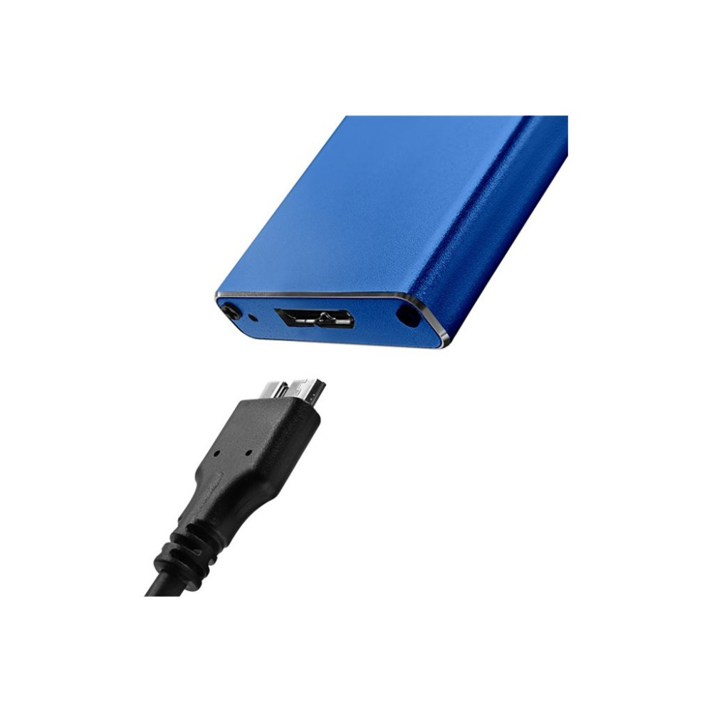 Produktbild för Qoltec - förvaringslåda - NGFF - SATA 6Gb/s - USB 3.0