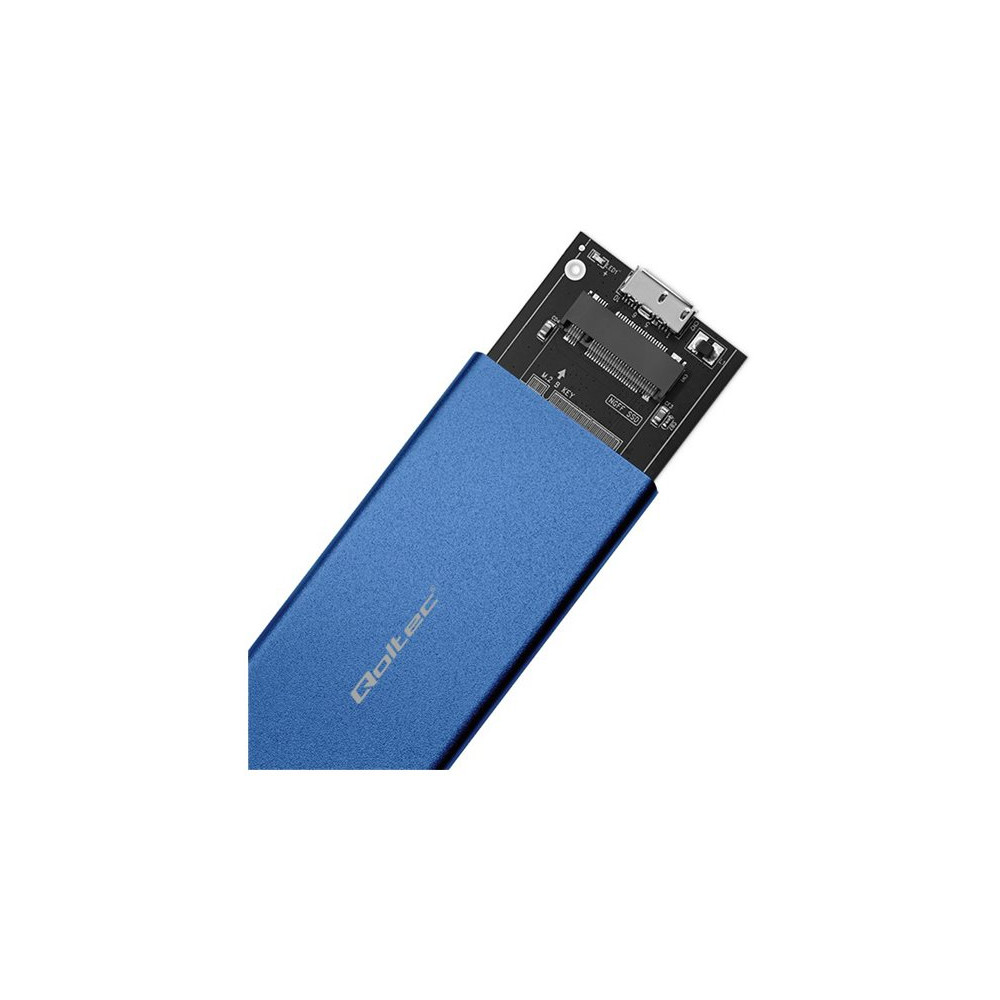 Produktbild för Qoltec - förvaringslåda - NGFF - SATA 6Gb/s - USB 3.0