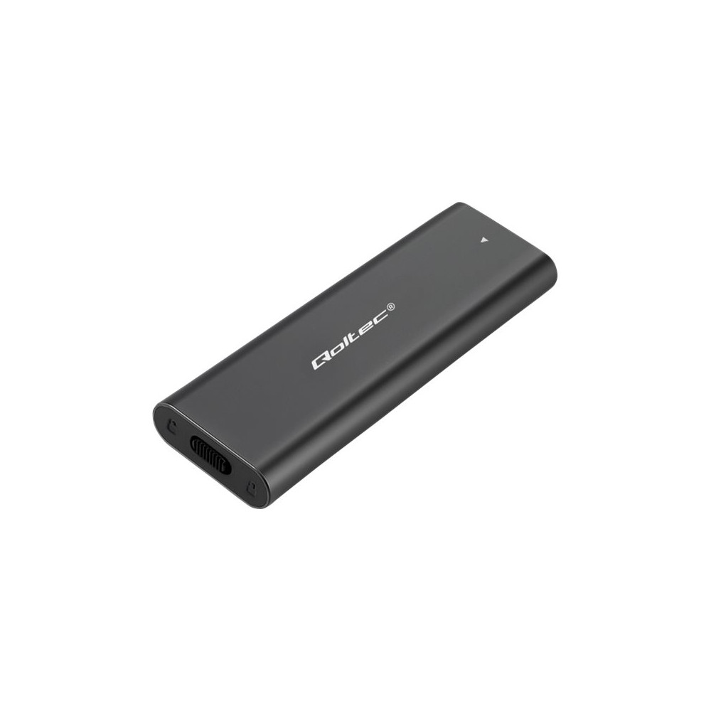 Produktbild för Qoltec - förvaringslåda - NGFF - M.2 Card (SATA) - USB-C 3.1 (Gen 2)