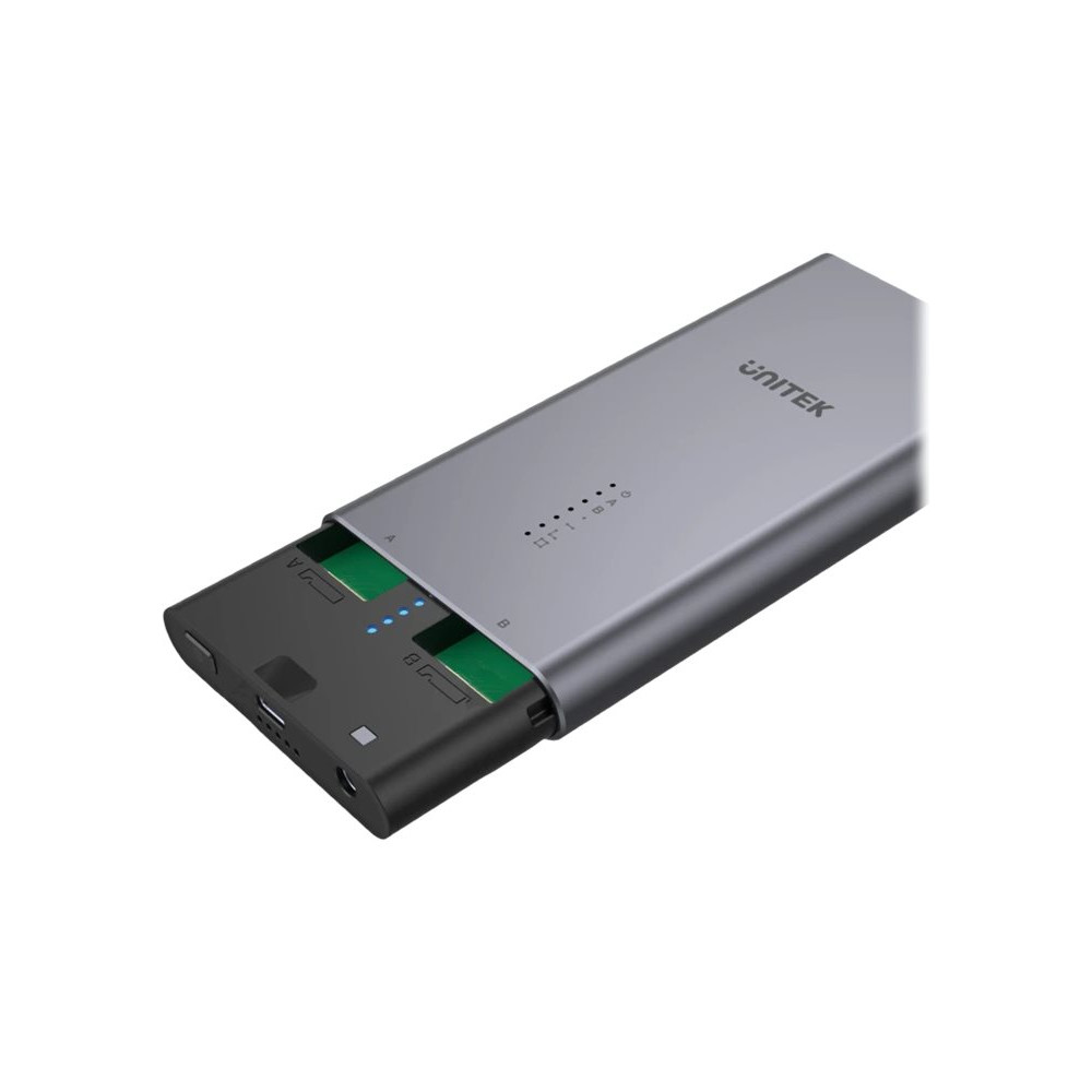 Produktbild för Unitek SolidForce - förvaringslåda - M.2 NVMe Card / PCIe 3.0 (NVMe) - USB 3.2 (Gen 2)