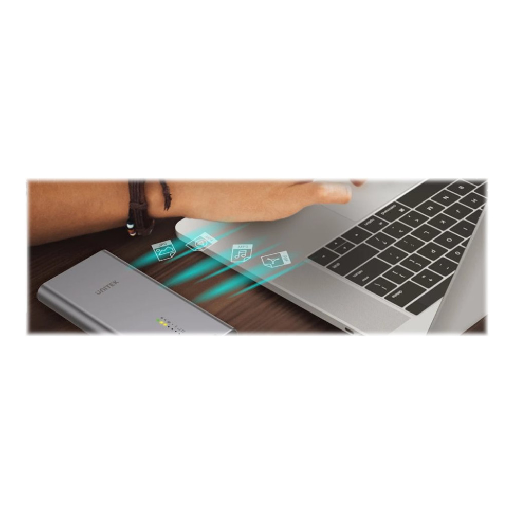 Produktbild för Unitek SolidForce - förvaringslåda - M.2 NVMe Card / PCIe 3.0 (NVMe) - USB 3.2 (Gen 2)