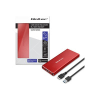 Produktbild för Qoltec - förvaringslåda - NGFF - SATA 6Gb/s - USB 3.0