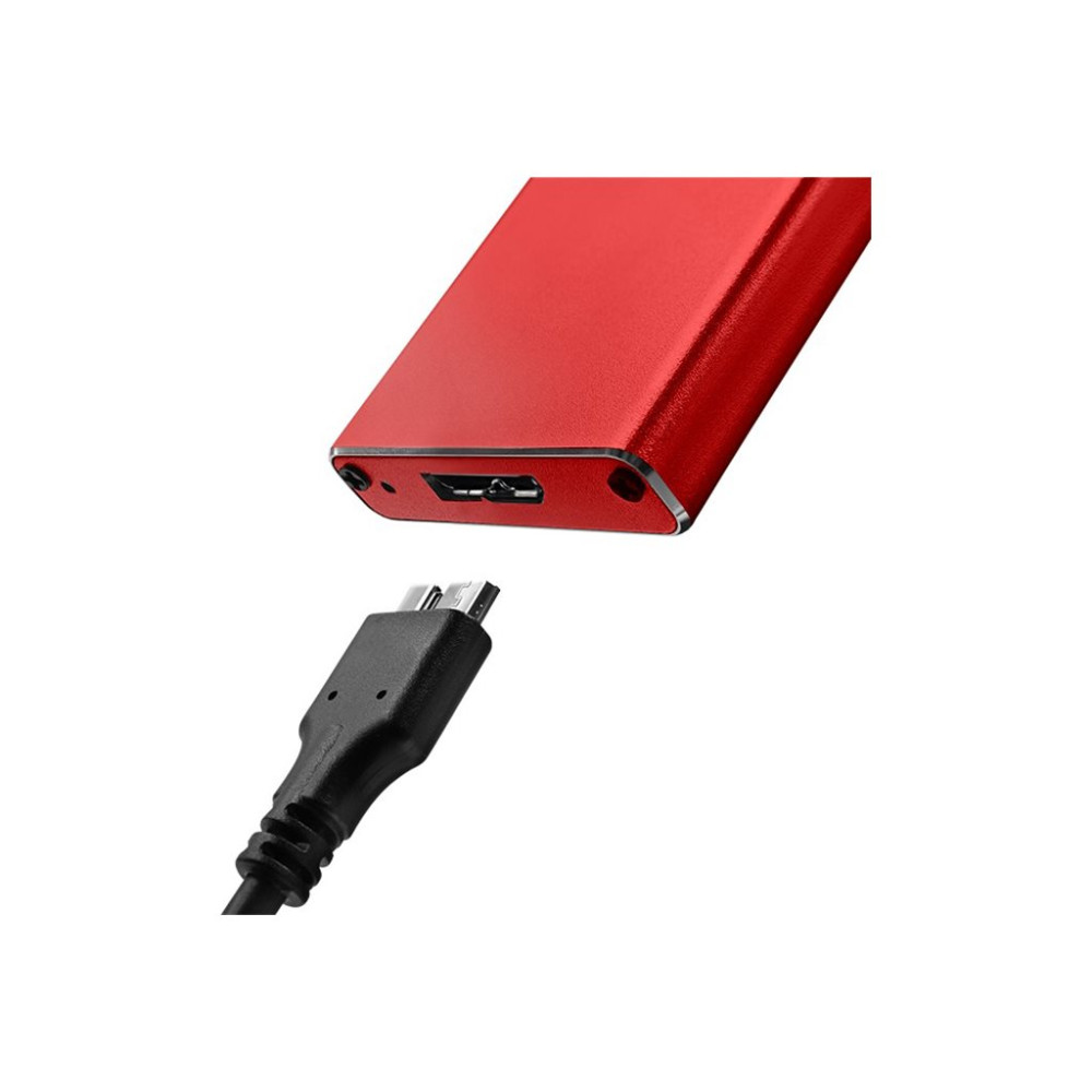 Produktbild för Qoltec - förvaringslåda - NGFF - SATA 6Gb/s - USB 3.0