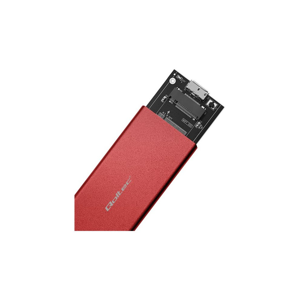 Produktbild för Qoltec - förvaringslåda - NGFF - SATA 6Gb/s - USB 3.0