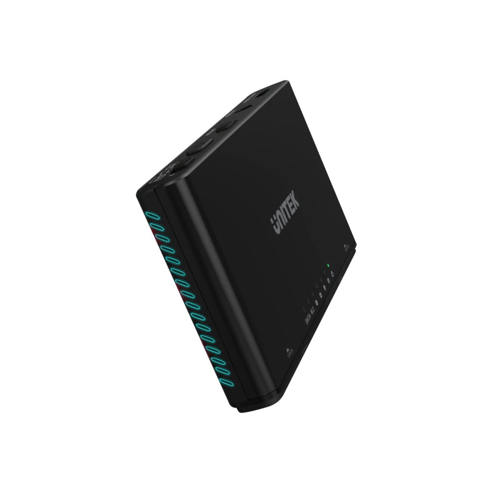 Produktbild för Unitek SolidForce+ - förvaringslåda - SATA 6Gb/s / PCIe 3.0 x2 (NVMe) - USB 3.2 (Gen 2)