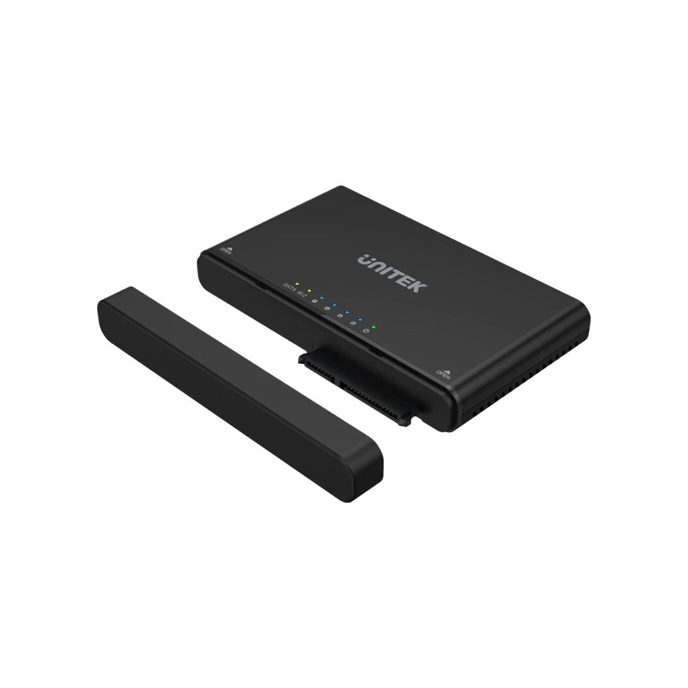 Produktbild för Unitek SolidForce+ - förvaringslåda - SATA 6Gb/s / PCIe 3.0 x2 (NVMe) - USB 3.2 (Gen 2)