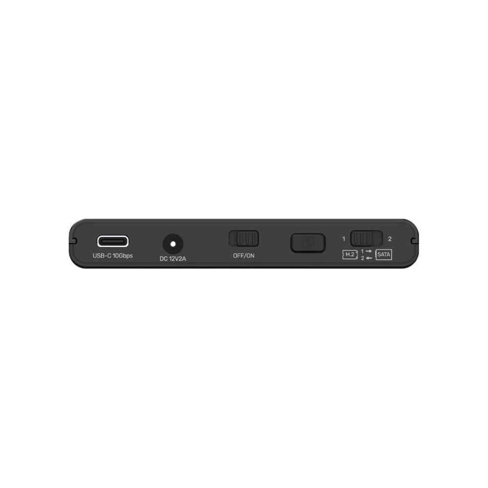 Produktbild för Unitek SolidForce+ - förvaringslåda - SATA 6Gb/s / PCIe 3.0 x2 (NVMe) - USB 3.2 (Gen 2)
