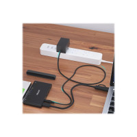 Produktbild för Unitek SolidForce+ - förvaringslåda - SATA 6Gb/s / PCIe 3.0 x2 (NVMe) - USB 3.2 (Gen 2)
