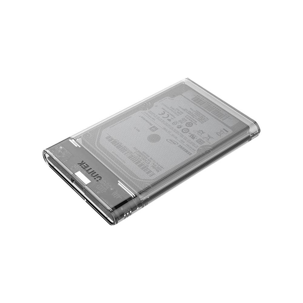 Produktbild för Unitek DisGuard Limpid R - USB3.1 SATA6G 2.5" HDD/SSD Hard Disk Enclosure - förvaringslåda - SATA 6Gb/s - USB