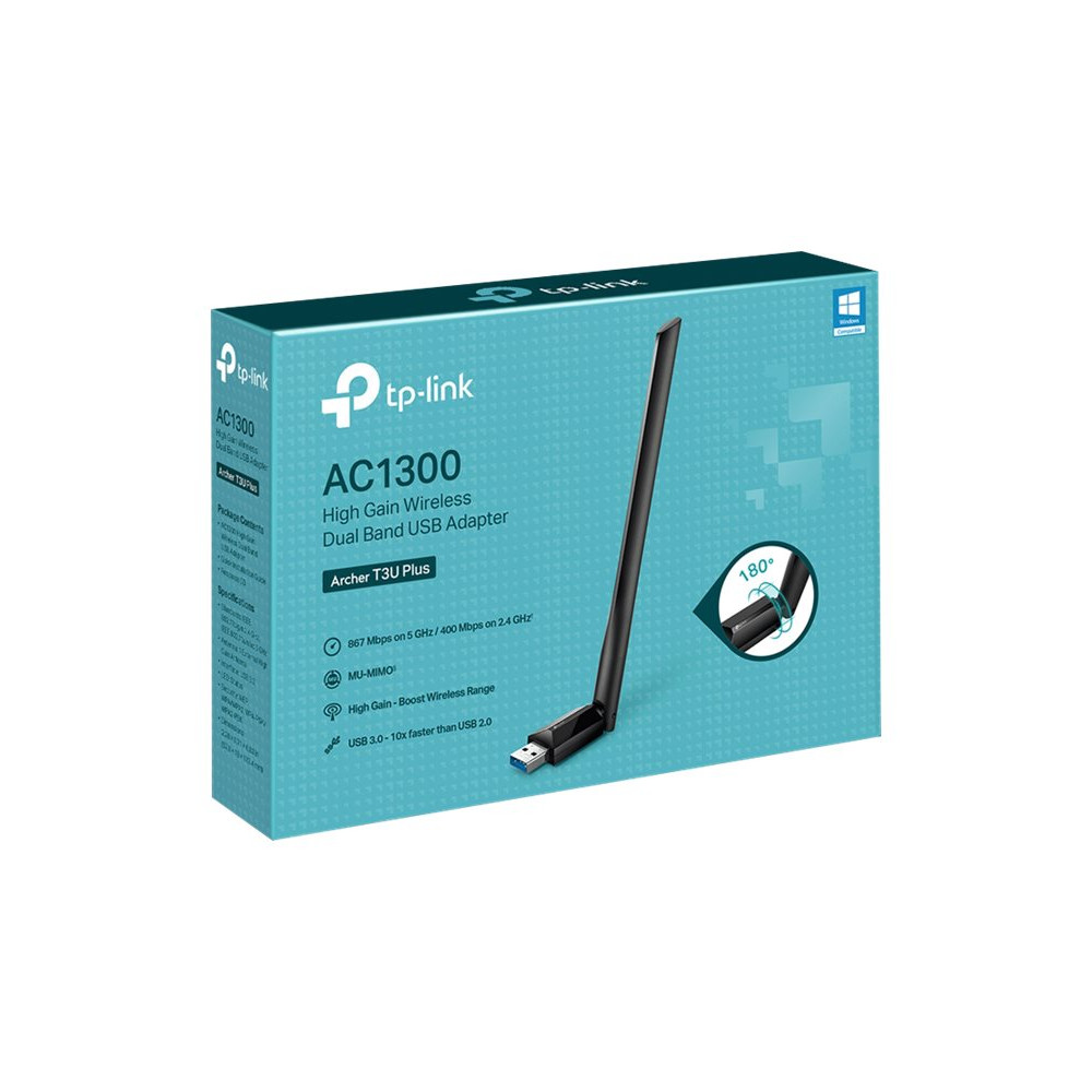 Produktbild för TP-Link Archer T3U Plus - nätverksadapter - USB 3.0