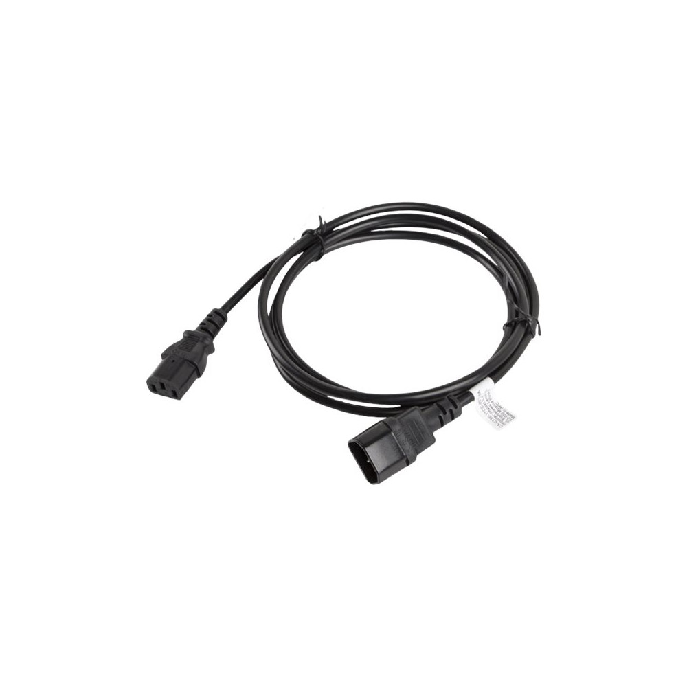 Produktbild för Lanberg - förlängningskabel för ström - power IEC 60320 C13 till IEC 60320 C14 - 1.8 m