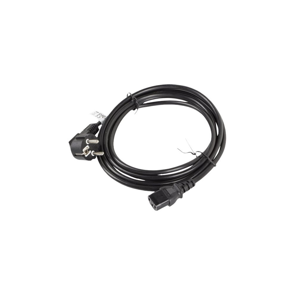 Produktbild för Lanberg - strömkabel - power CEE 7/7 till power IEC 60320 C13 - 3 m