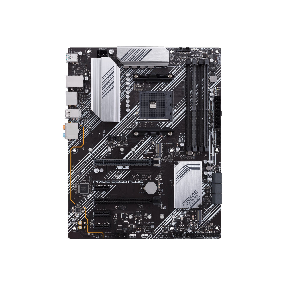 Produktbild för ASUS PRIME B550-PLUS - moderkort - ATX - Socket AM4 - AMD B550