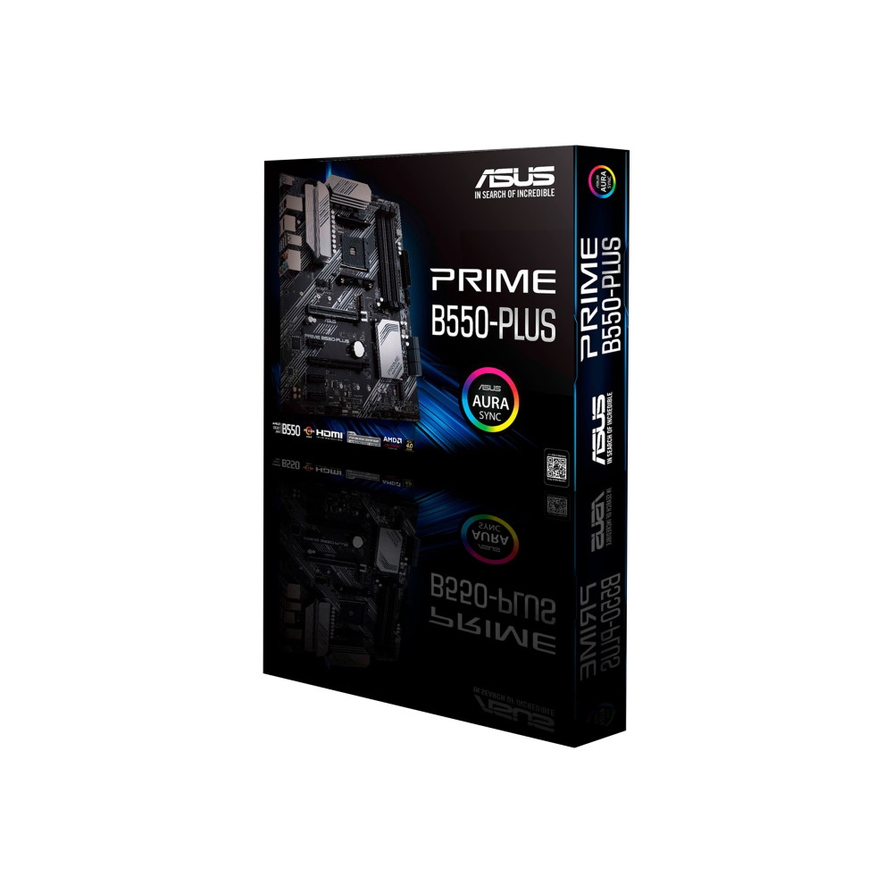 Produktbild för ASUS PRIME B550-PLUS - moderkort - ATX - Socket AM4 - AMD B550