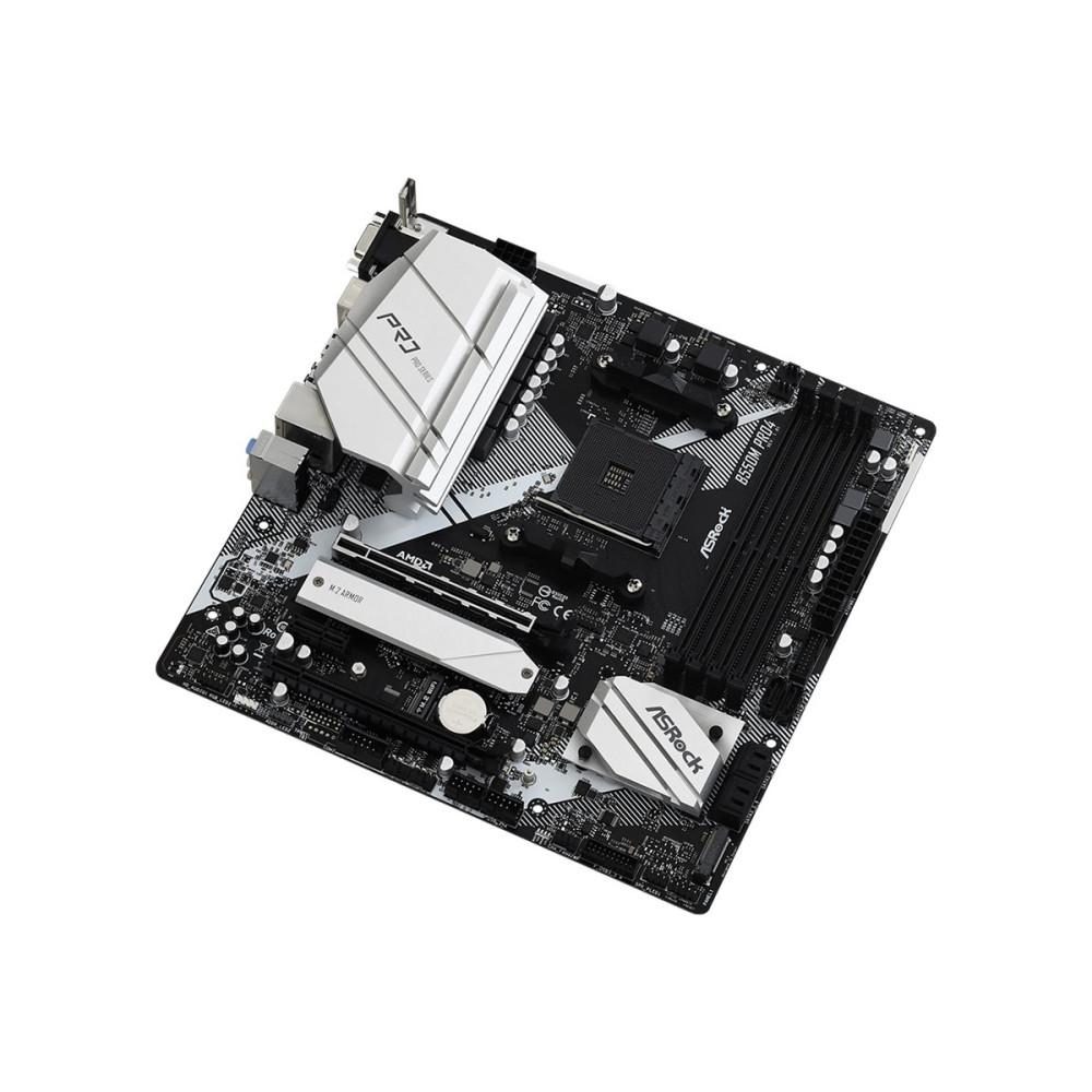 Produktbild för ASRock B550M Pro4 - moderkort - micro ATX - Socket AM4 - AMD B550