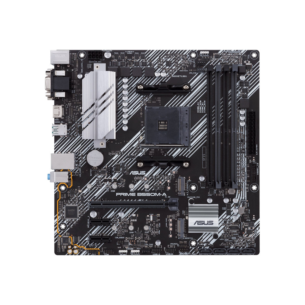 Produktbild för ASUS PRIME B550M-A - moderkort - micro ATX - Socket AM4 - AMD B550