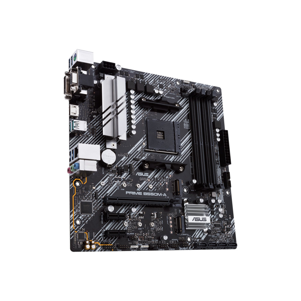Produktbild för ASUS PRIME B550M-A - moderkort - micro ATX - Socket AM4 - AMD B550