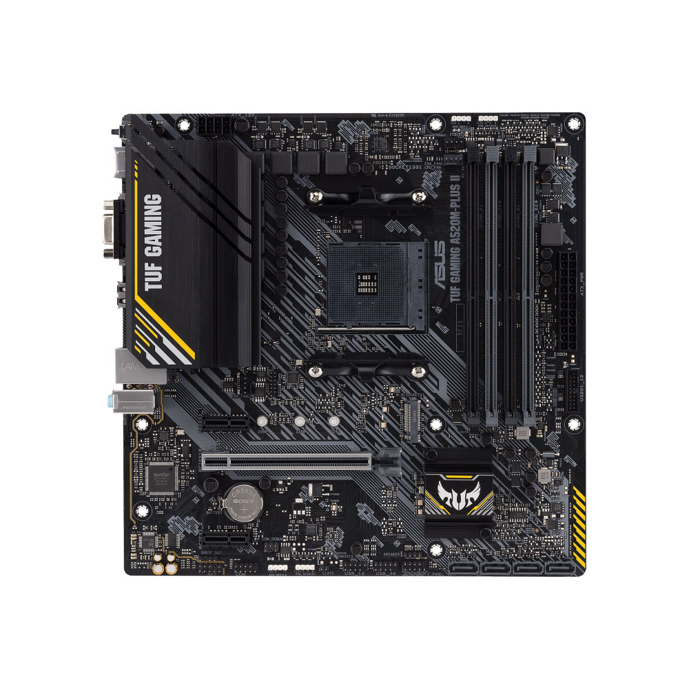 Produktbild för ASUS TUF GAMING A520M-PLUS II - moderkort - micro ATX - Socket AM4 - AMD A520