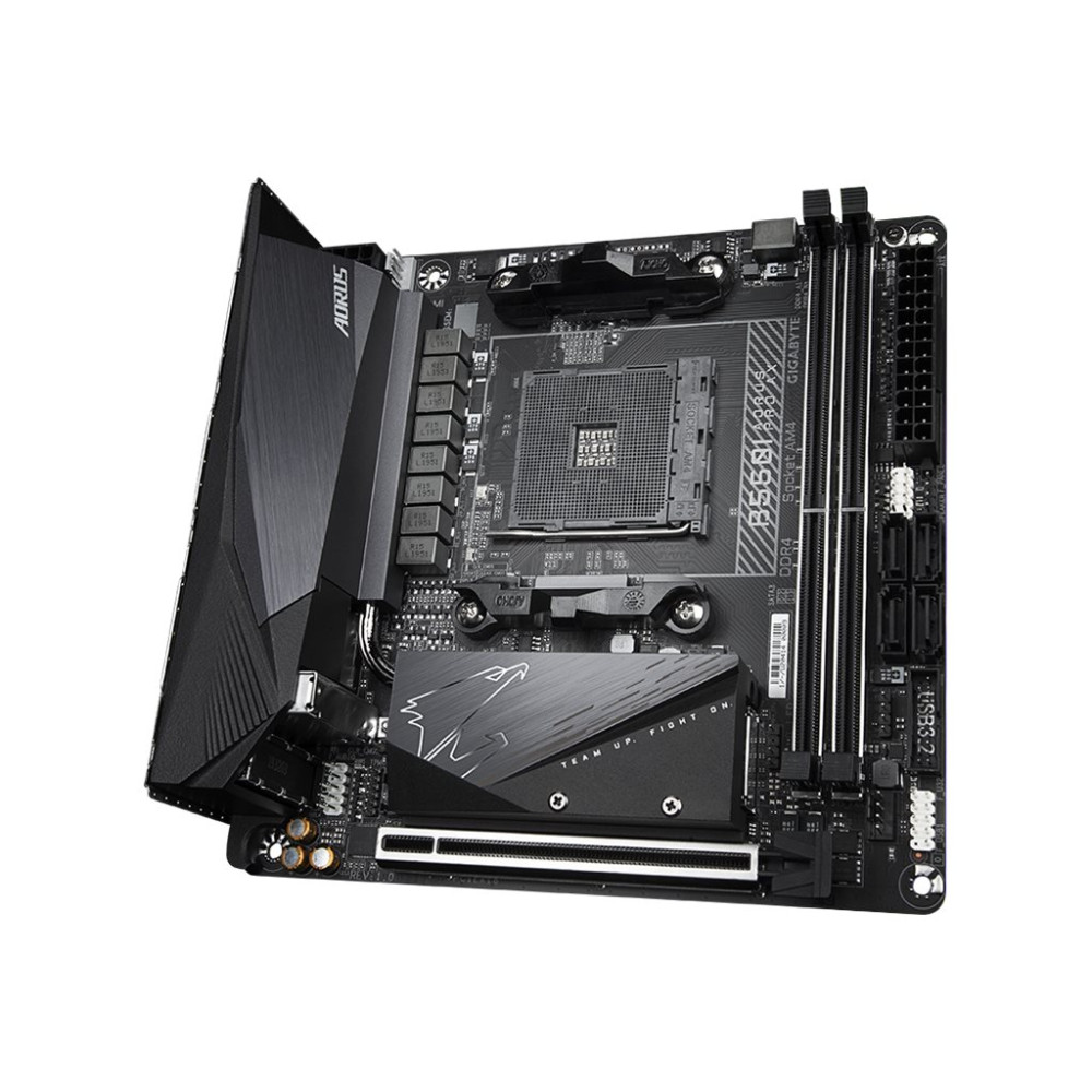 Produktbild för Gigabyte B550I AORUS PRO AX - 1.0 - moderkort - mini ITX - Socket AM4 - AMD B550