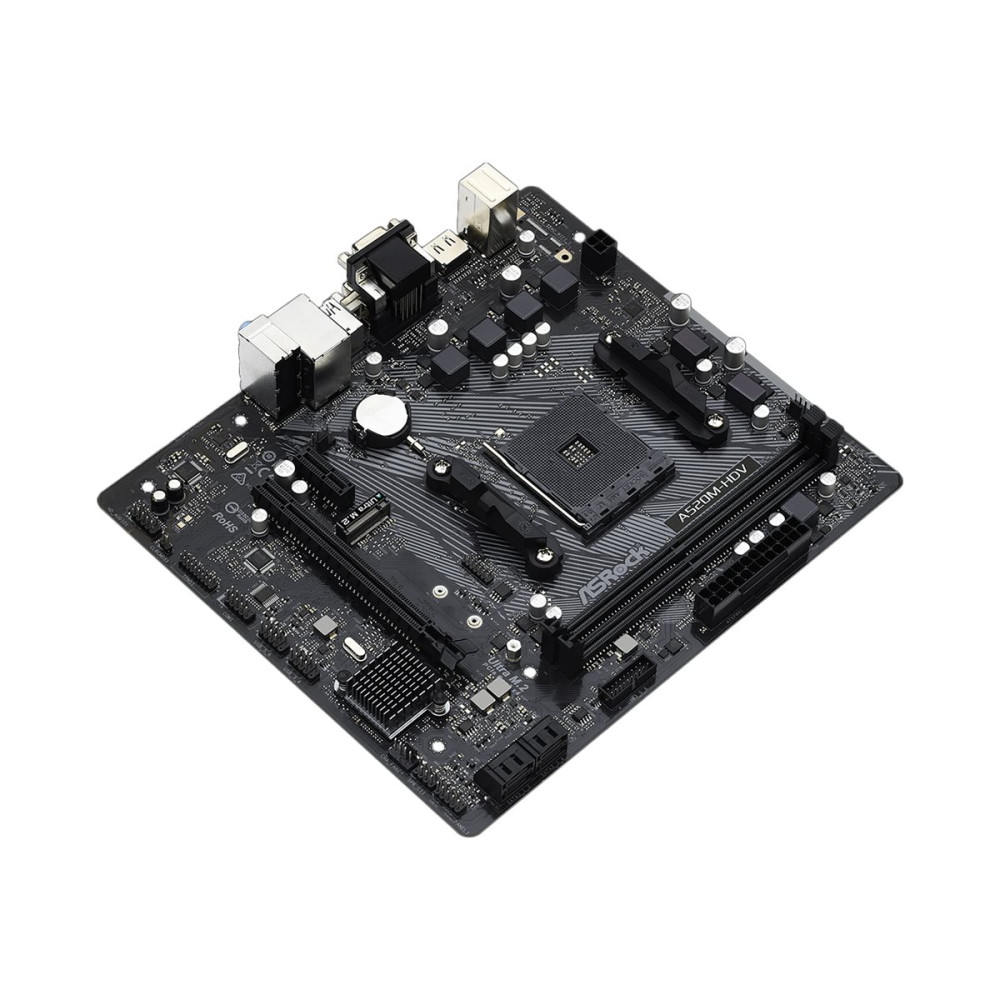 Produktbild för ASRock A520M-HDV - moderkort - micro ATX - Socket AM4 - AMD A520