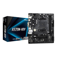 Produktbild för ASRock A520M-HDV - moderkort - micro ATX - Socket AM4 - AMD A520