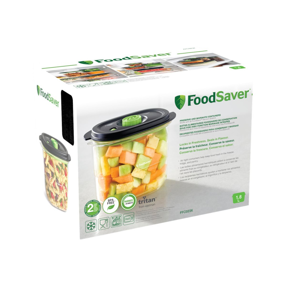 Produktbild för FoodSaver Preserve & Marinate FFC023X - matförvaringsbehållare - CrystalClear - 1.8 L
